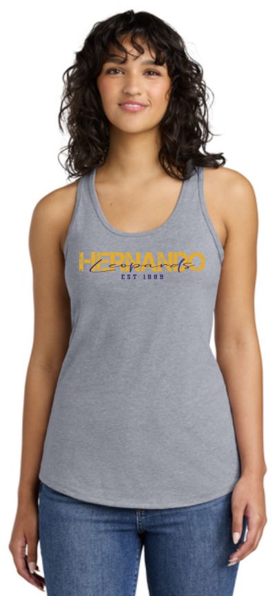 Cotton Legacy Script Racerback Tank Top