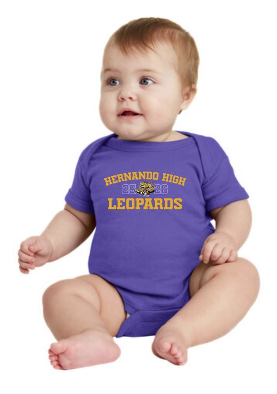 Infant Leopard Crest Cotton Onsie