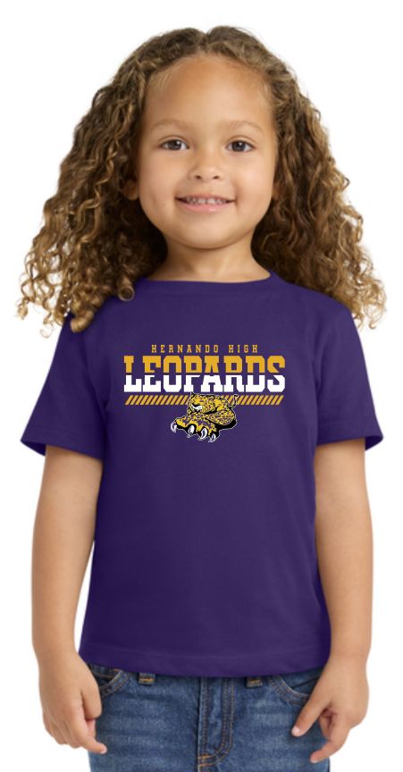 Toddler Leopard Split Cotton Tee