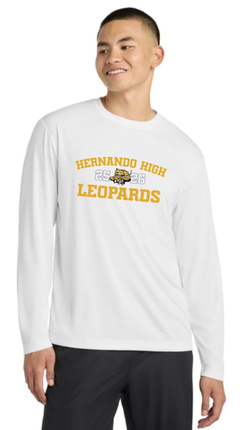 Men's Drifit Leopard Crest Long sleeve Tee
