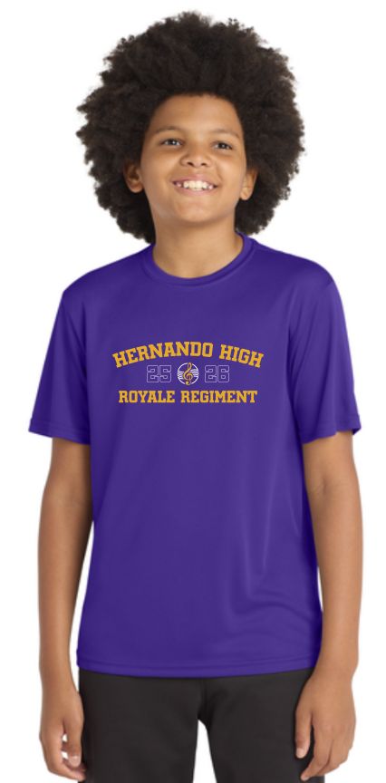Youth Royale Crest Drifit Classic Tee
