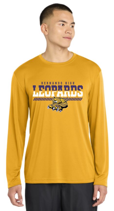 Men's Drifit Leopard Split Long sleeve Tee