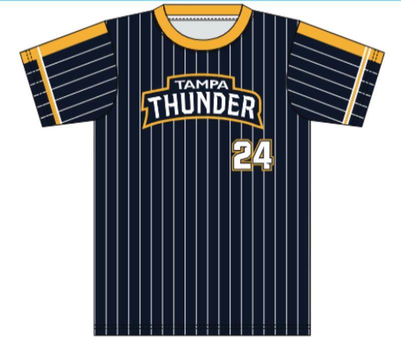 Men's/Youth Navy Pinstripe Replica Tee