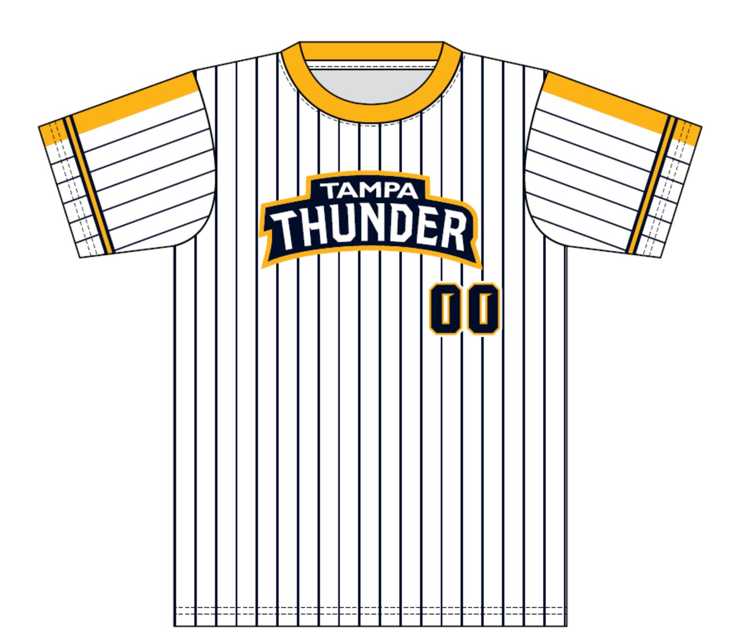 Men's/Youth White Pinstripe Replica Tee