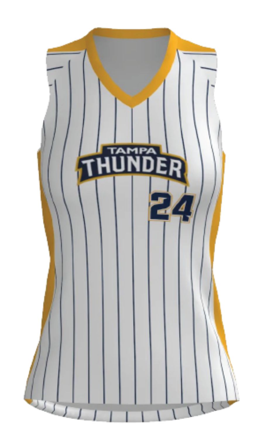 White Sleeveless Player Jersey