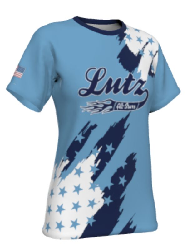 Women's/Girl's American Flag Replica Tee