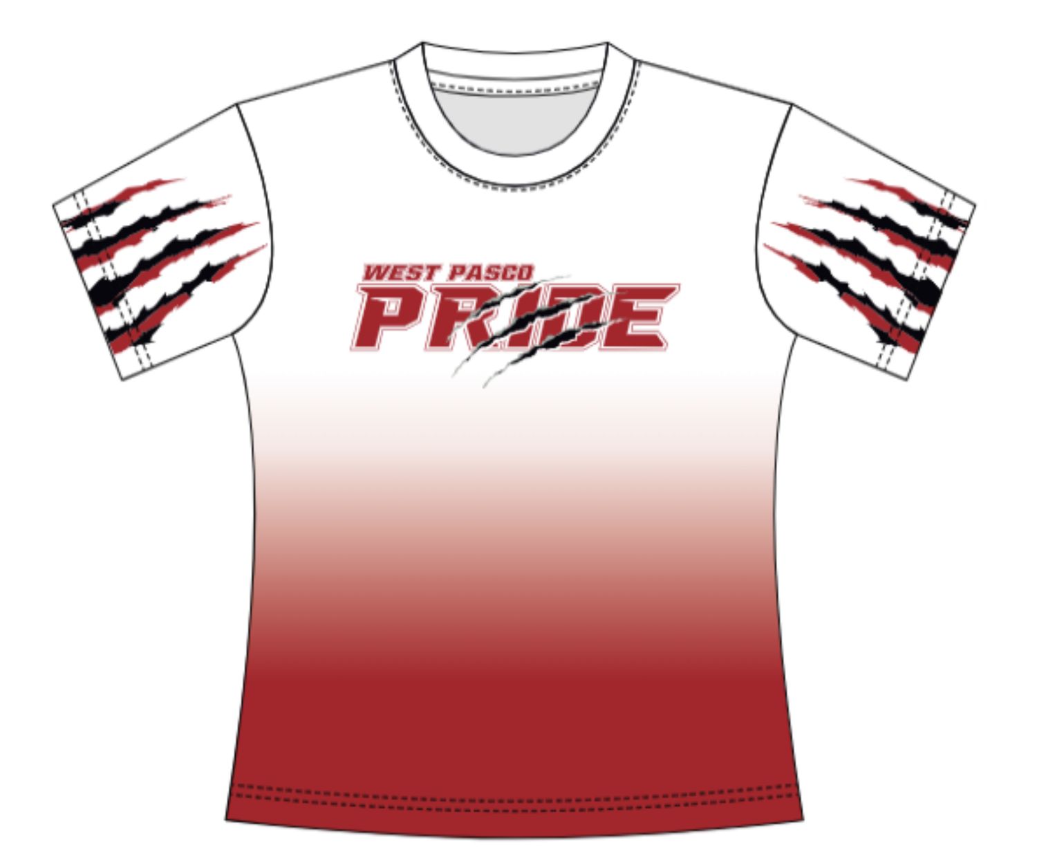 Women's/Girl's 8u Ombre Replica Tee