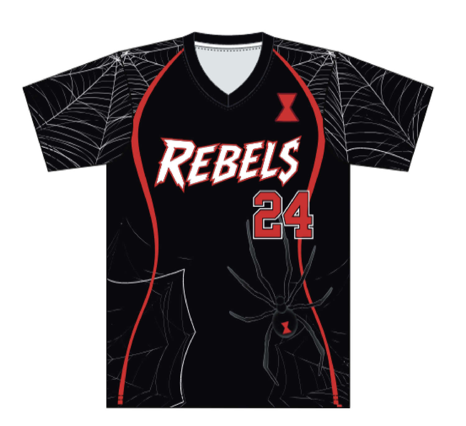 Men's/Youth 12u Black Widow Replica Tee