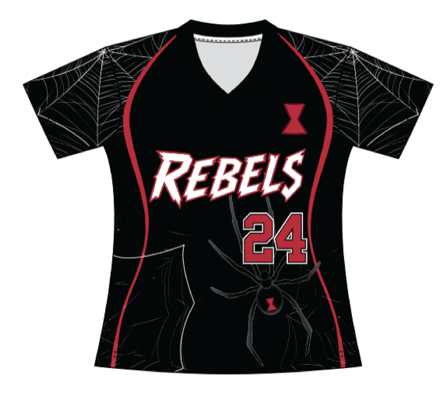 Women's/Girl's 12u Black Widow Replica Tee