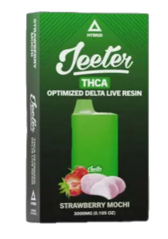 Jeeter: THCA Disposable Vape - Strawberry Mochi - Hybrid (3ml)