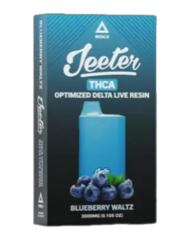 Jeeter: THCA Disposable Vape -Blueberry Waltz - Indica (3ml)
