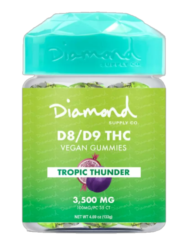 Diamond Supply Co: Delta 8/Delta 9 Gummies - High Potency -Tropic Thunder (3500mg)