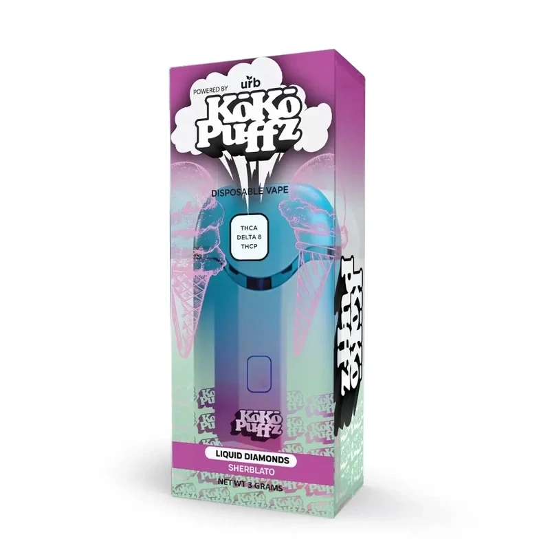Koko Puffz: 3G Disposable Vape - Sherblato - Hybrid