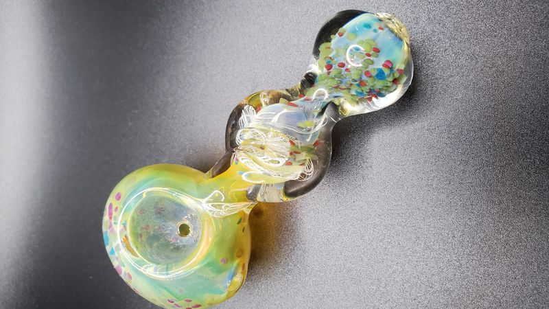 3.5" TWISTED CONFETTI PIPE - ASSORTED COLORS