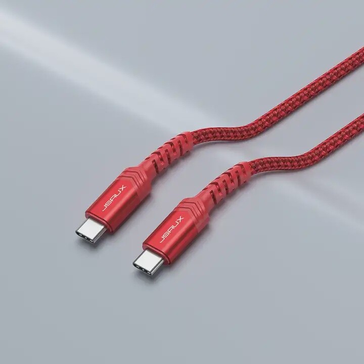 2M USB C-C BRAIDED CABLE JSAUX