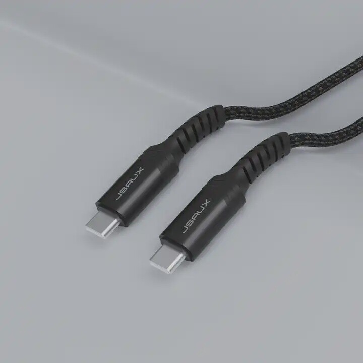 USB C -C 2M, Colour: Black