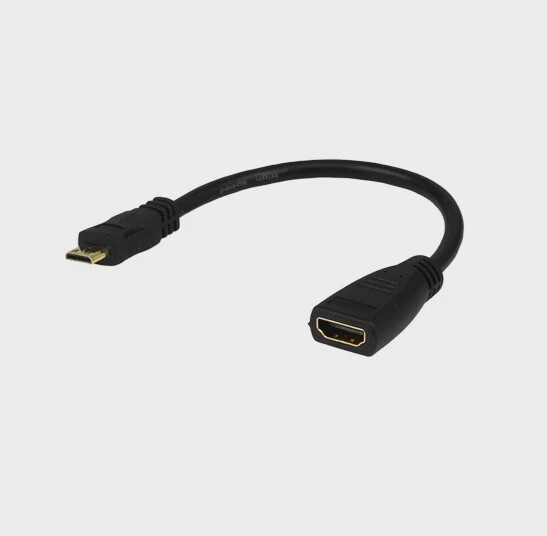 MINI HDMI TO HDMI CABLE ADAPTER