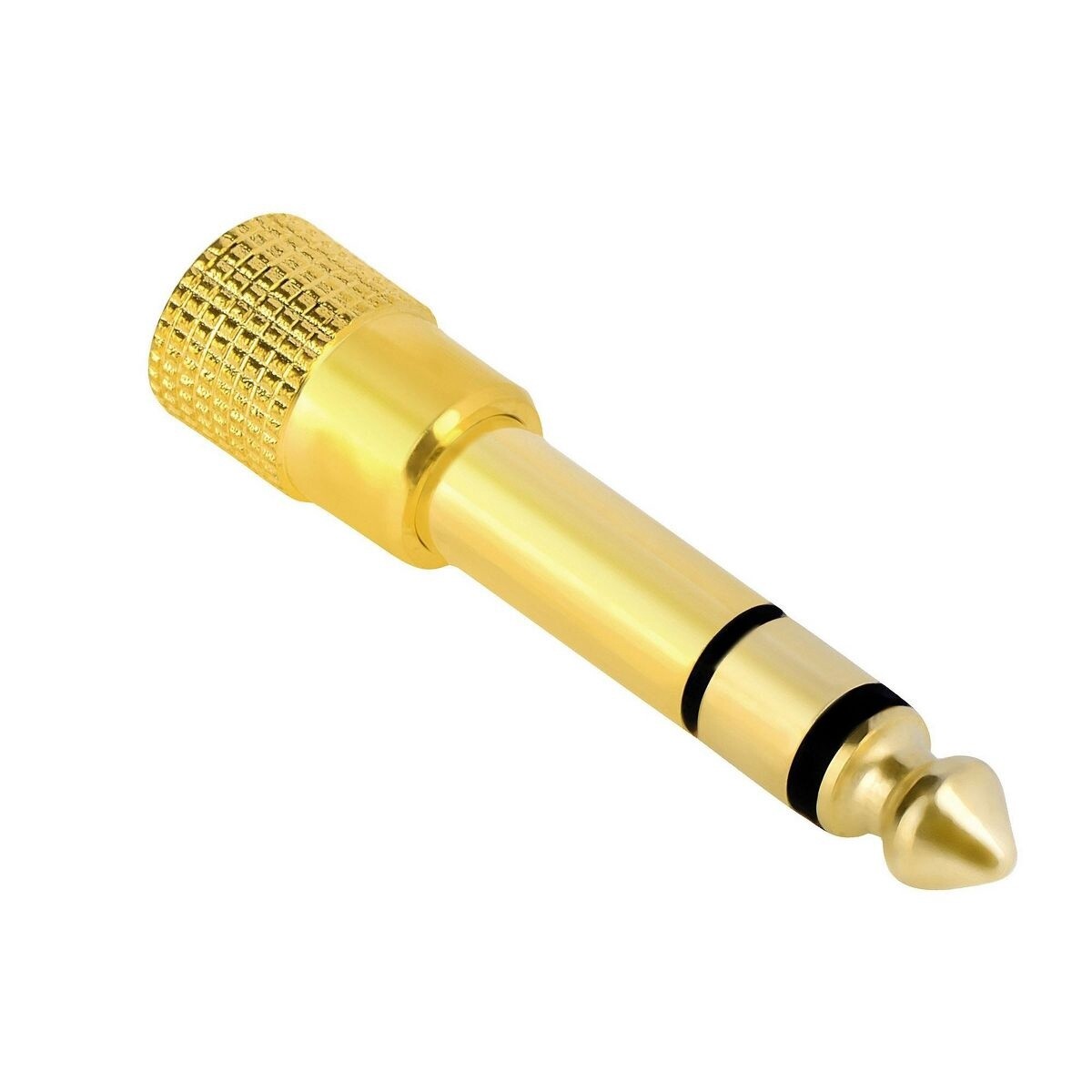 1/4&quot; 6.35mm to 1/8&quot; 3.5mm M/F Audio Adapter, Gold