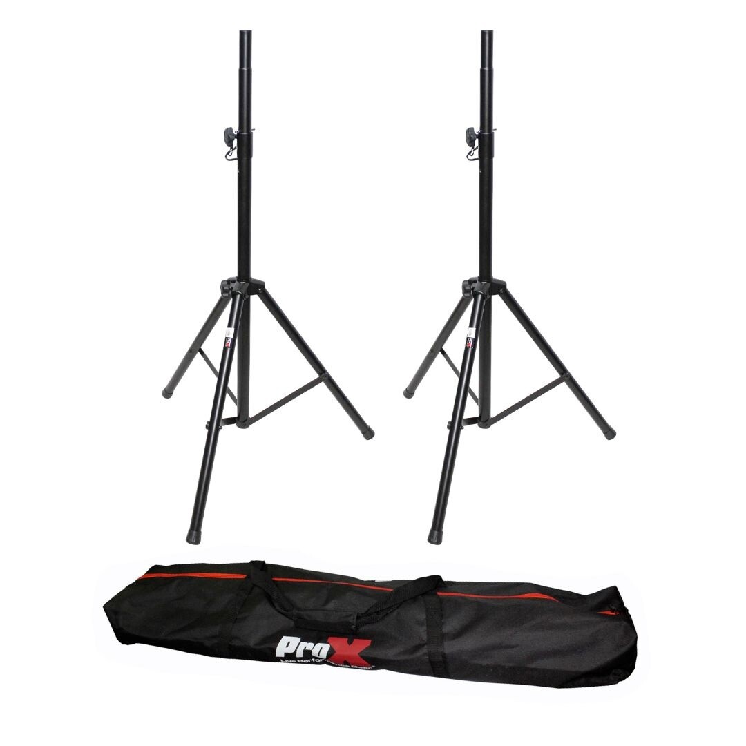 ProX T-SS26P 6&#39; (72&quot;) All Metal Speaker Stand Set of 2 W/Carrying Case