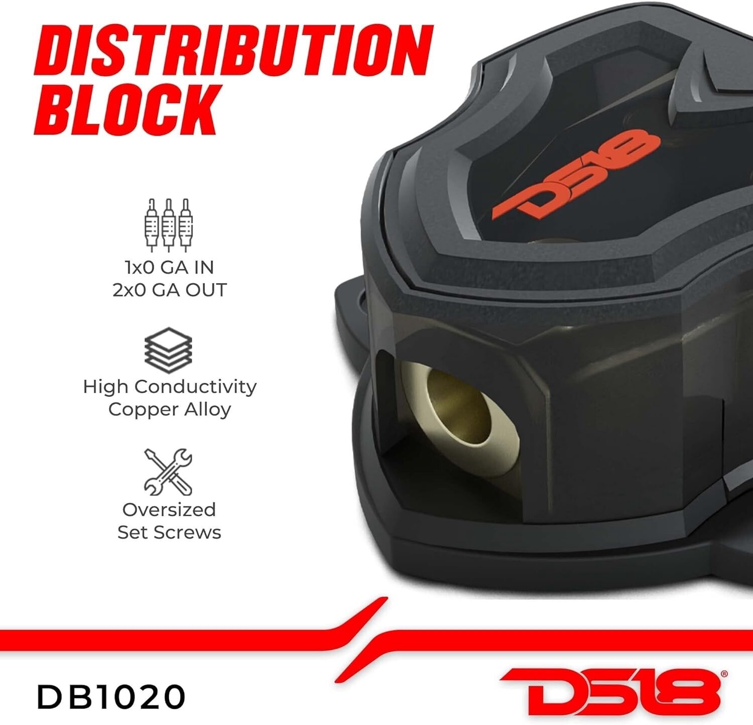1x2 DISTRIBUTION BLOCK DB1020 DS18