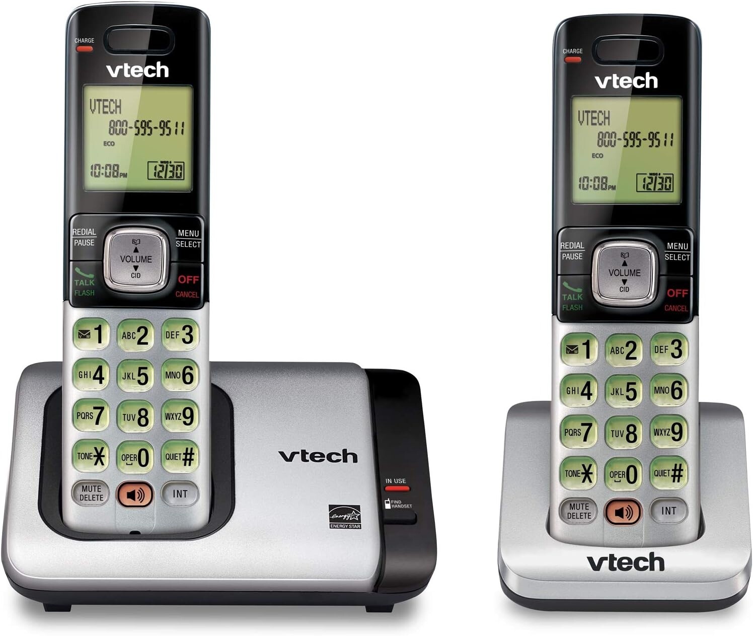VTECH DOUBLE CORDLESS PHONE CS6719-2
