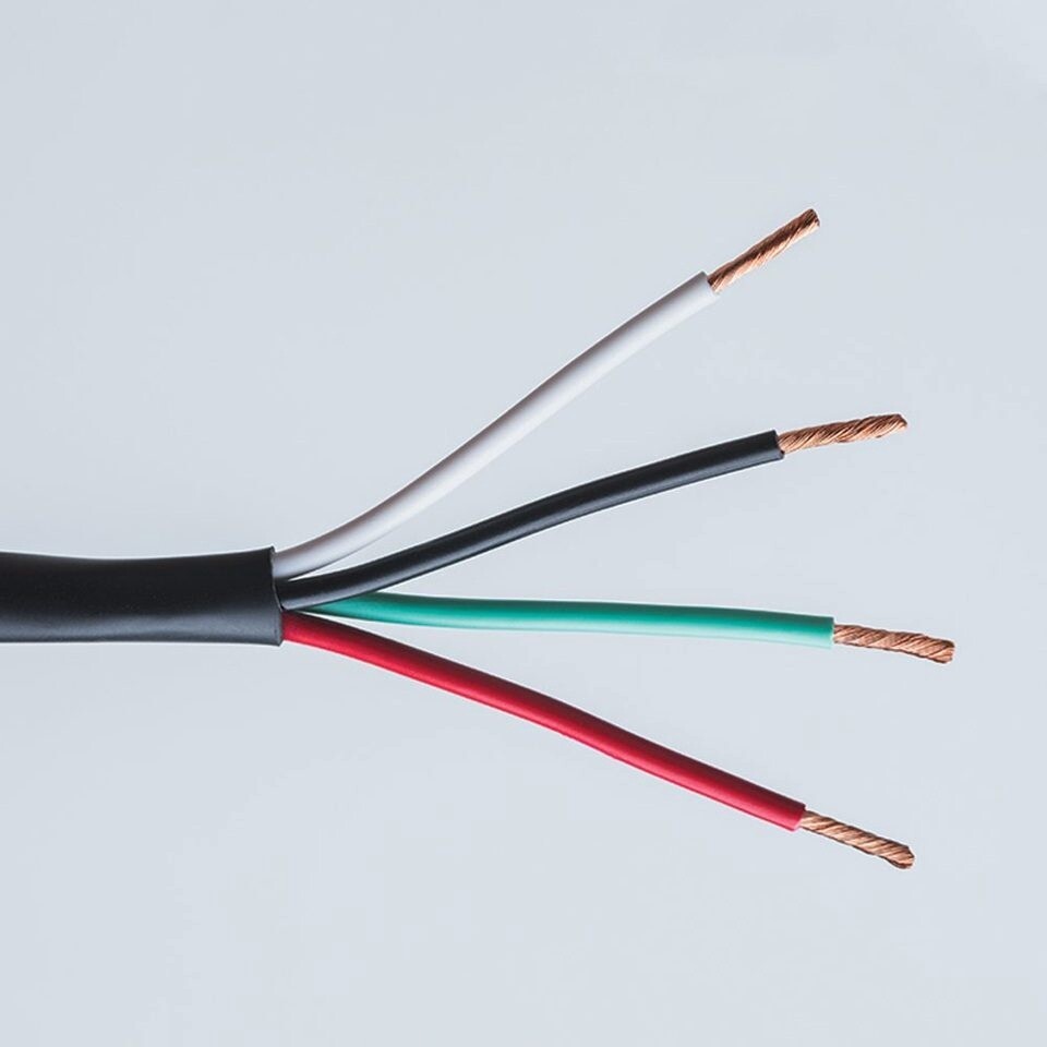 4 CORE SPEAKER WIRE 14AWG, Length: YARD