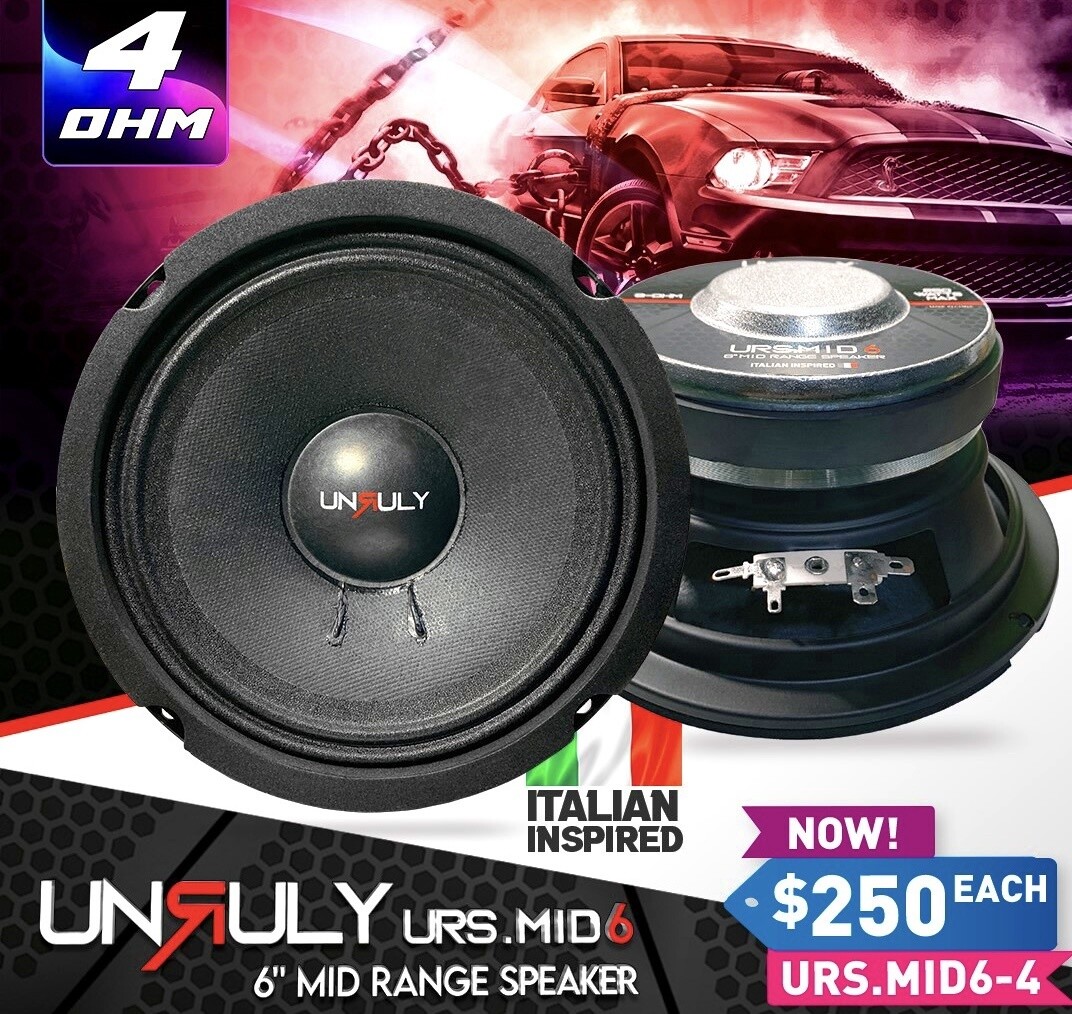 URS.MID6-4 UNRULY 6&quot; 4 OHM