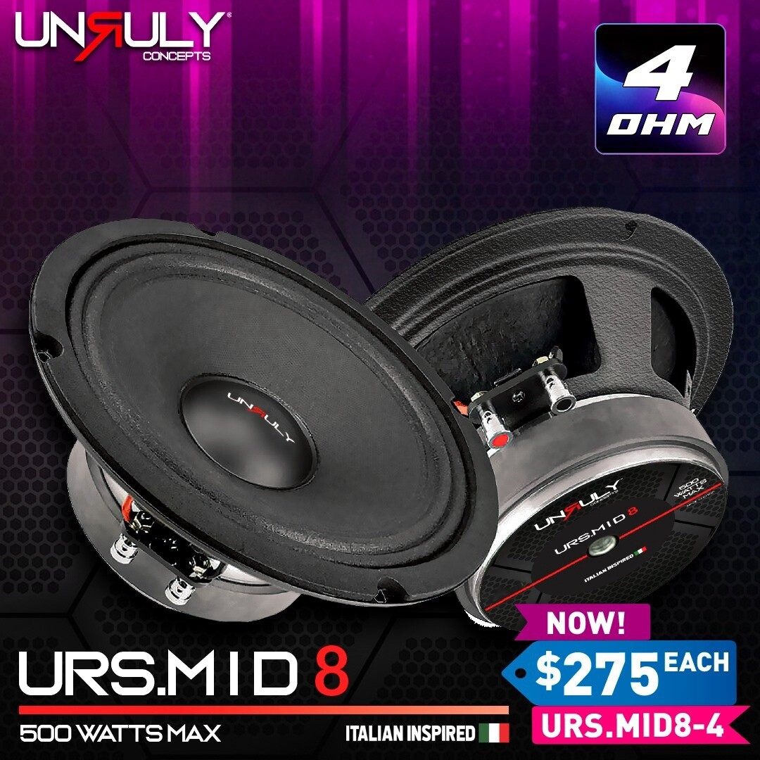 URS.MID8-4 UNRULY 8&quot; 4 OHM