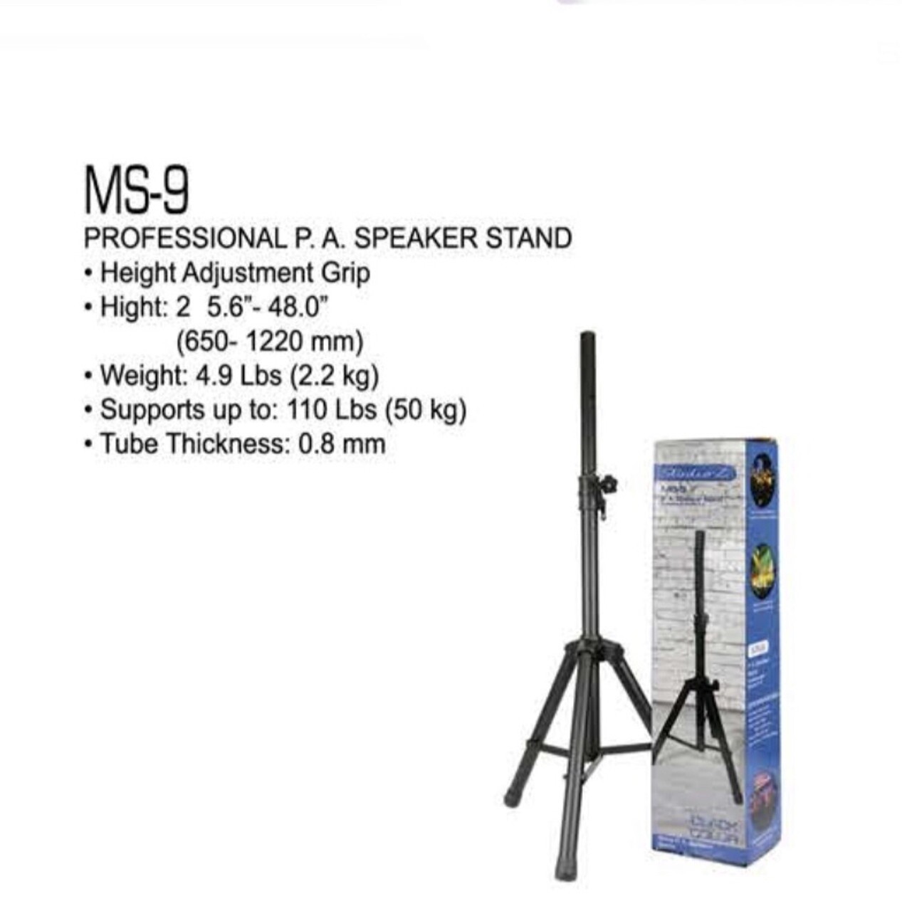 MS9 STUDIOZ SPEAKER BOX TRIPOD