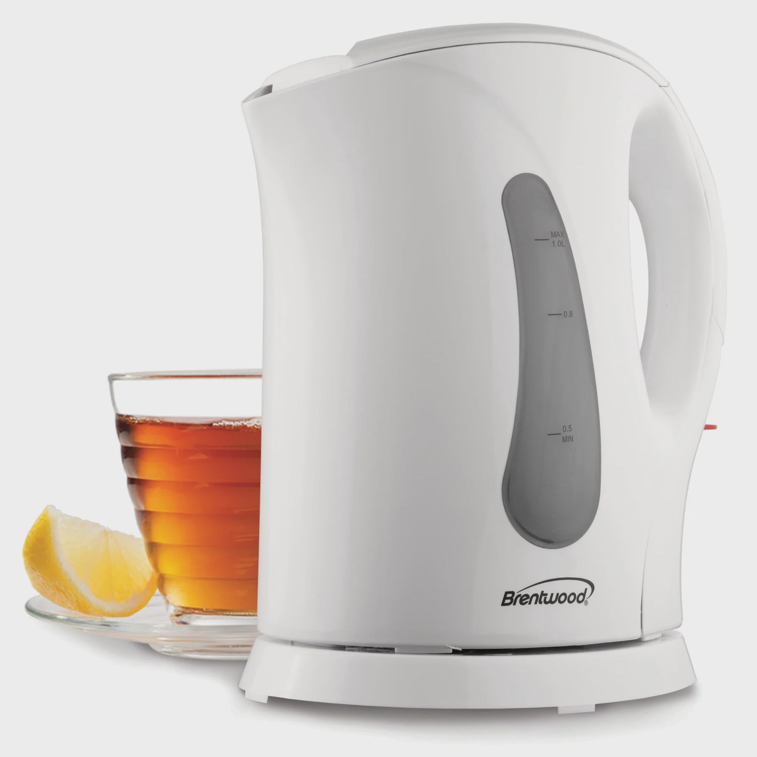 1L CORDLESS ELECTRIC KETTLE, WHITE BRENTWOOD KT-1610 1L
