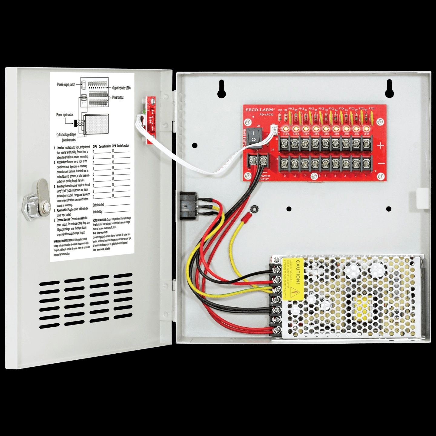 PC-U0910-PULQ ENFORCER 9 OUTPUT POWER PANEL