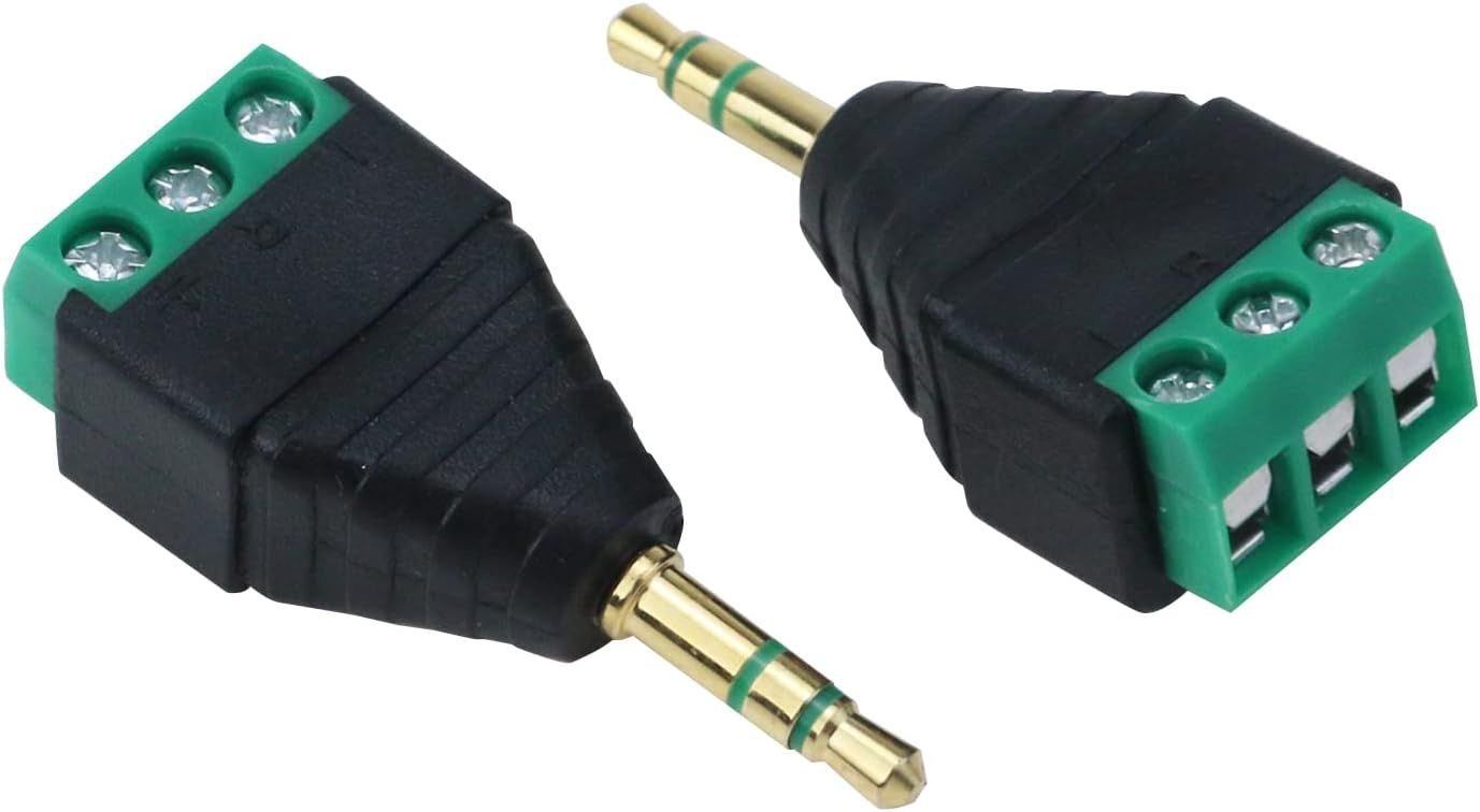 3.5MM HEADPHONE END WITH SCREW CONNECTORS