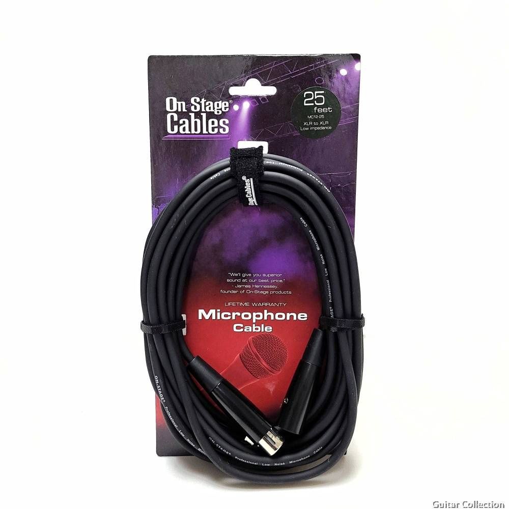 25FT XLR to XLR ON STAGE CABLE