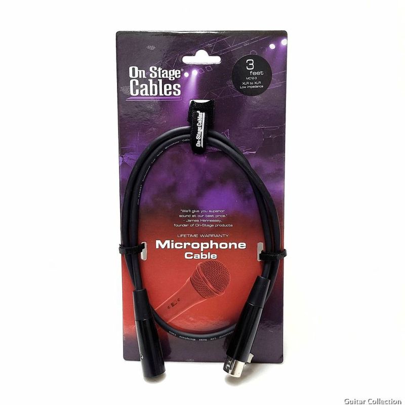 3FT XLR to XLR ON STAGE CABLE