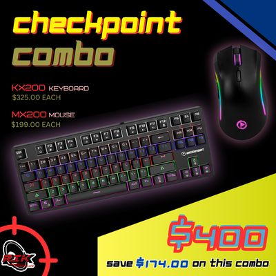 MX200 + KX200 WIRED GAMING KEYBOARD AND MOUSE COMBO