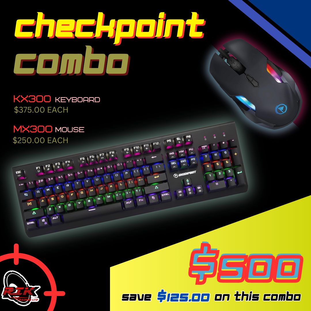 MX300 + KX300 WIRED GAMING MOUSE AND KEYBOARD COMBO