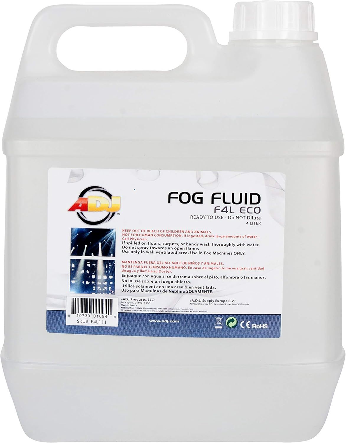 ADJ FOG LIQUID 4 LITERS