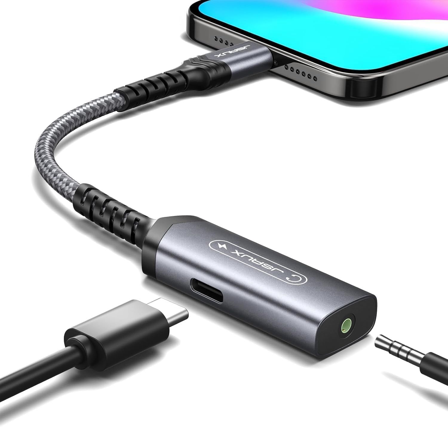 USB C to 3.5mm WITH CHARGING JSAUX
