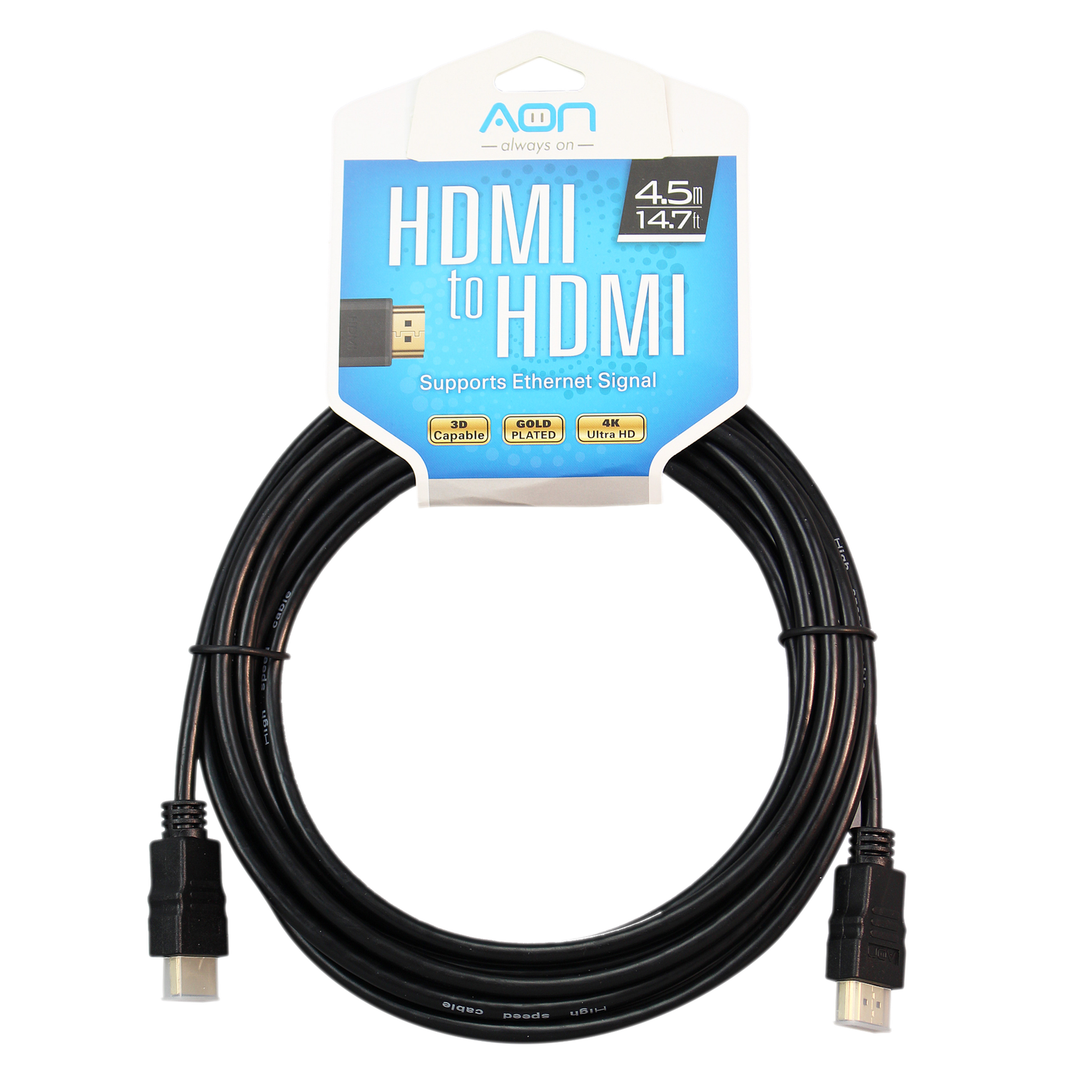 14.7FT HDMI CABLE AON 4K