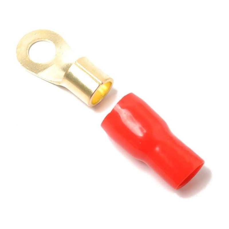 0G RING TERMINAL, Colour: RED