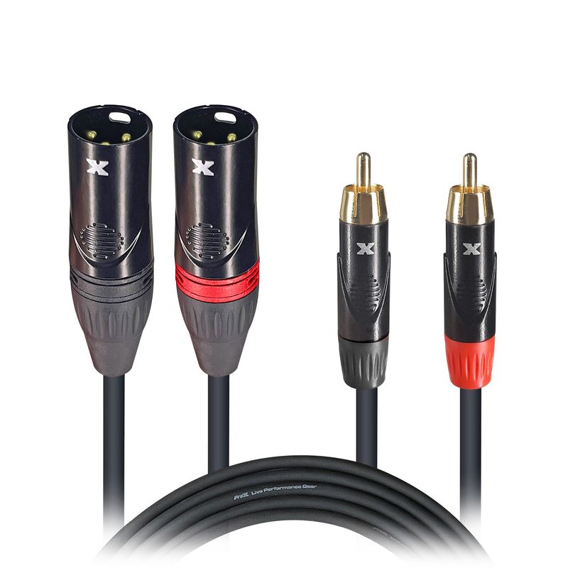 DUAL RCA TO DUAL XLR-M PROX
