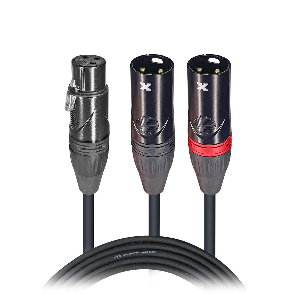 XLR SPLITTER 1F 2M PROX