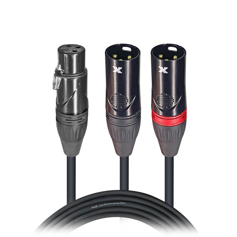 XLR SPLITTER 1F 2M PROX