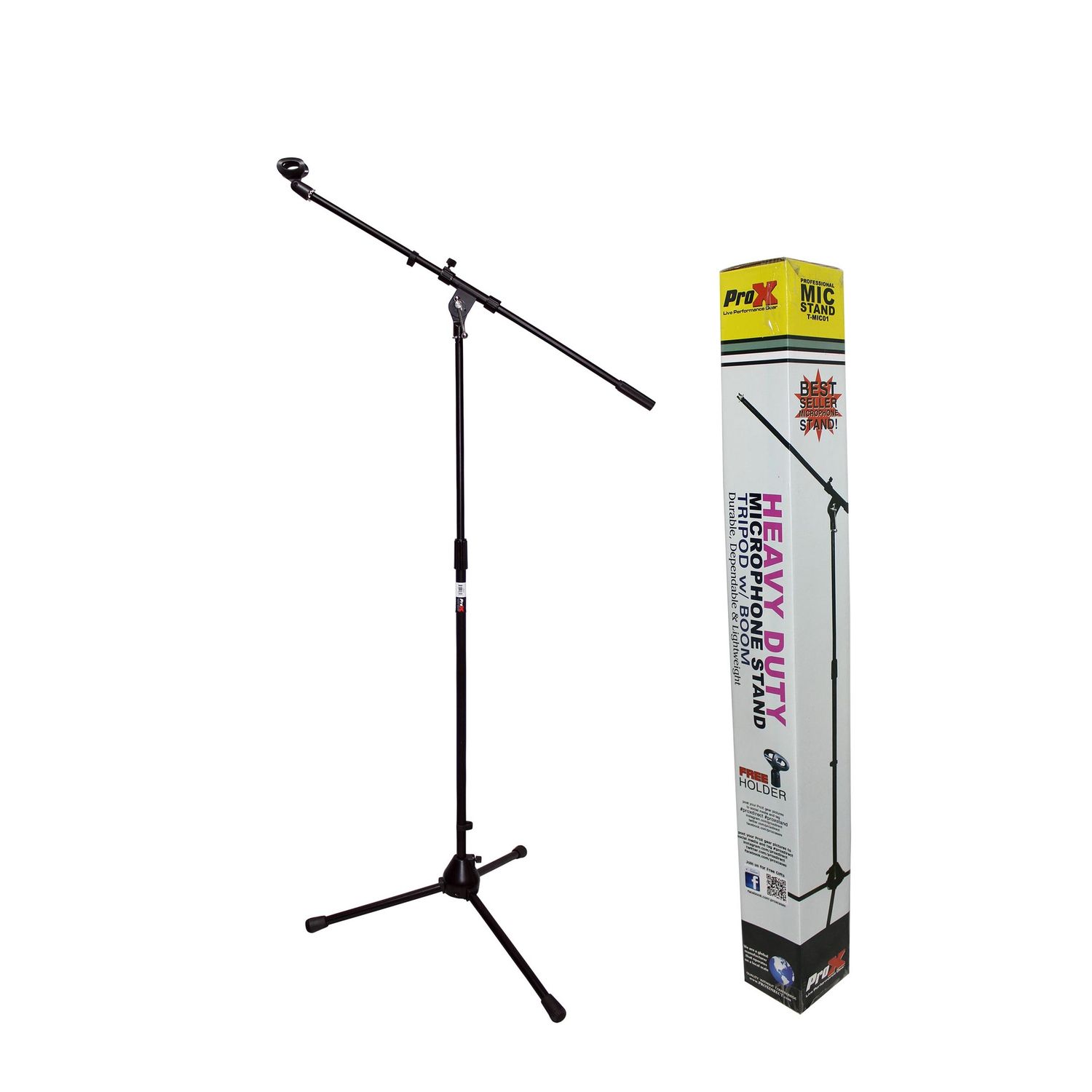 TRIPOD MIC STAND WITH BOOM PROX