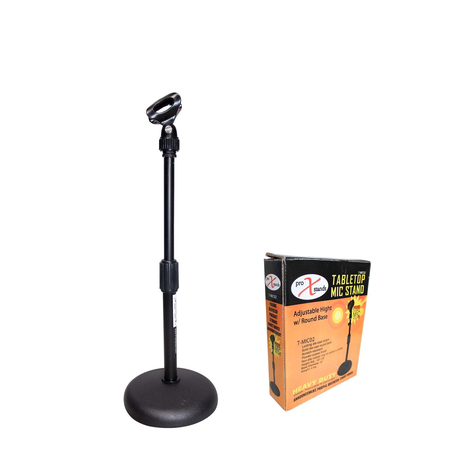 DESKTOP MIC STAND WITH 6&quot; BASE PROX