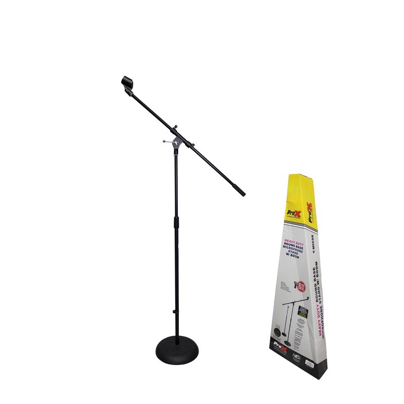 ROUND BASE MIC STAND WITH BOOM PROX