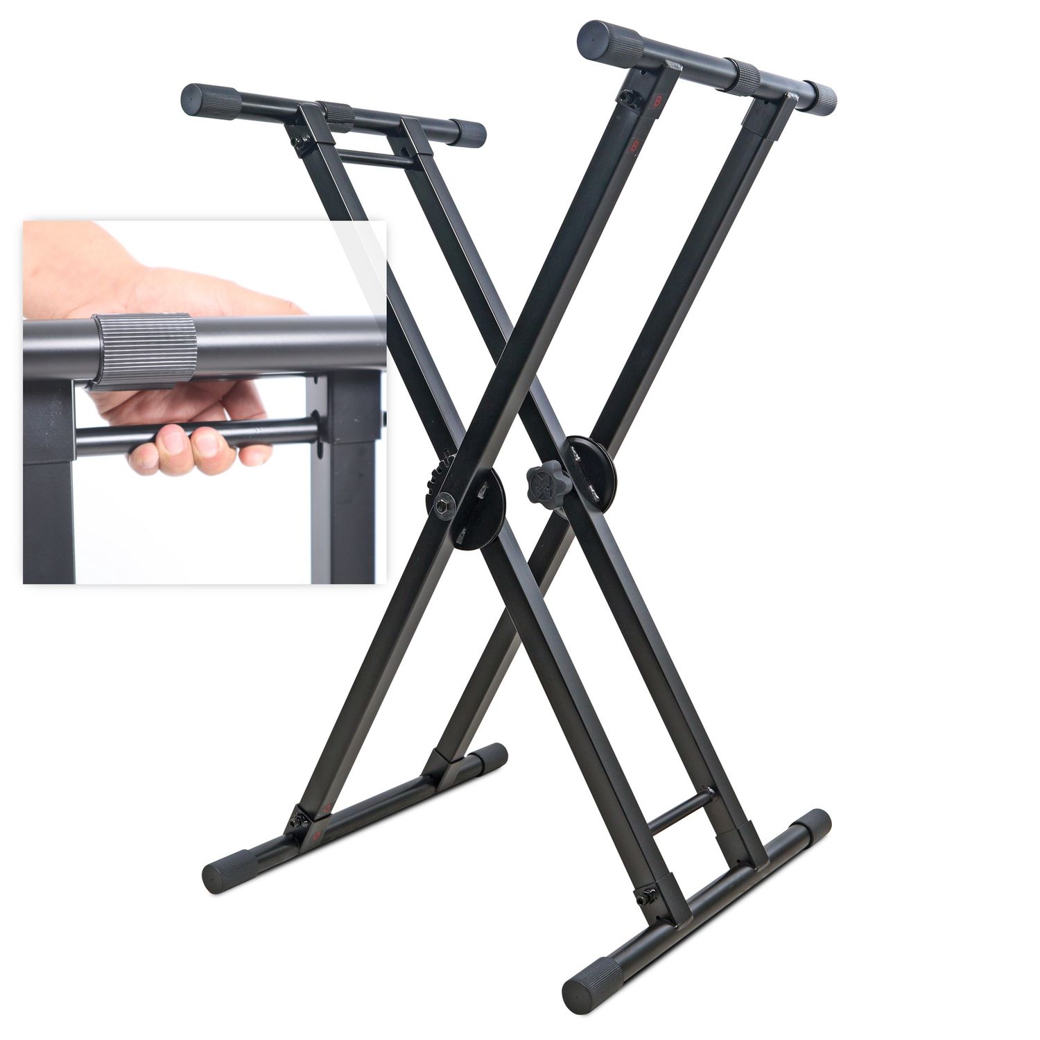 DUAL LOCKING KEYBOARD/DJ CONTROLLER CASE STAND PROX