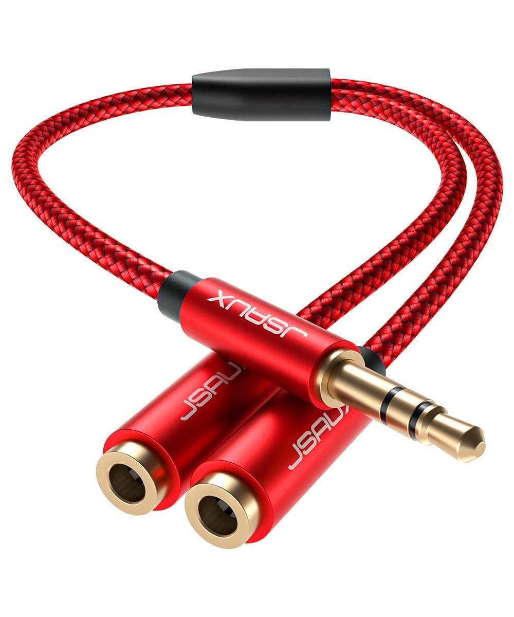 HEADPHONE SPLITTER 1 MALE 2 FEMALE JSAUX