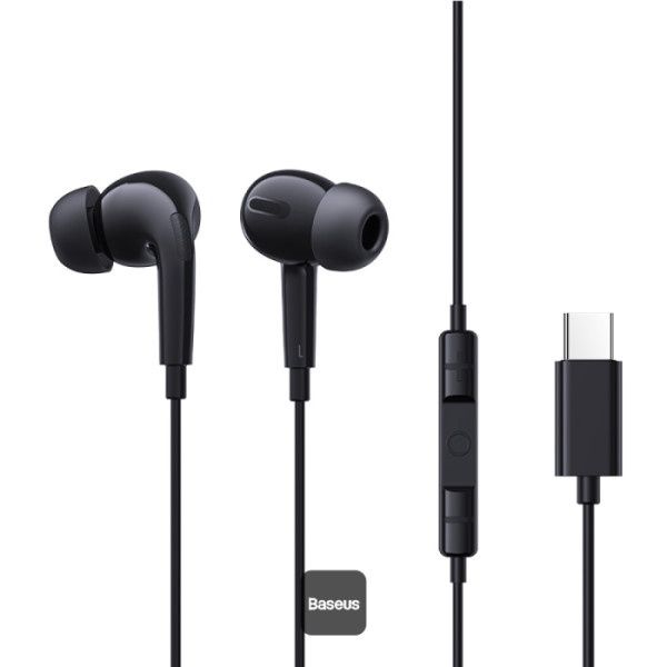 CZ18 WIRED USB C HEADPHONES BASEUS, Colour: BLACK