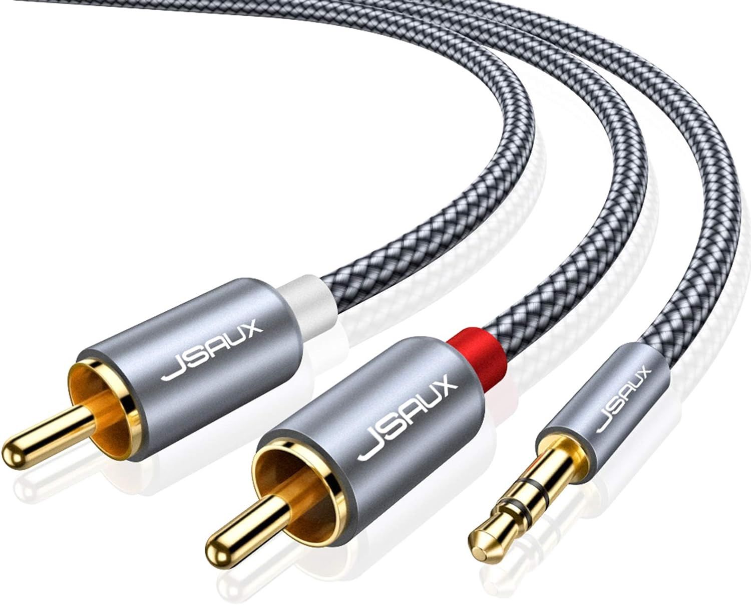 3.5MM TO RCA MALE 2M GRAY JSAUX CM0008